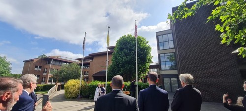 A picture from Armed Forces Day 2025 outside the Civic Centre in Ashford