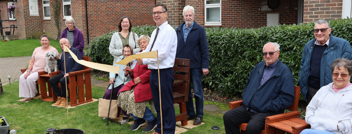 Cllr Bill Barrett at Askes Court