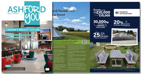 Ashford For You Magazine cover and inside spread