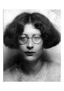 Simone Weil portrait photograph