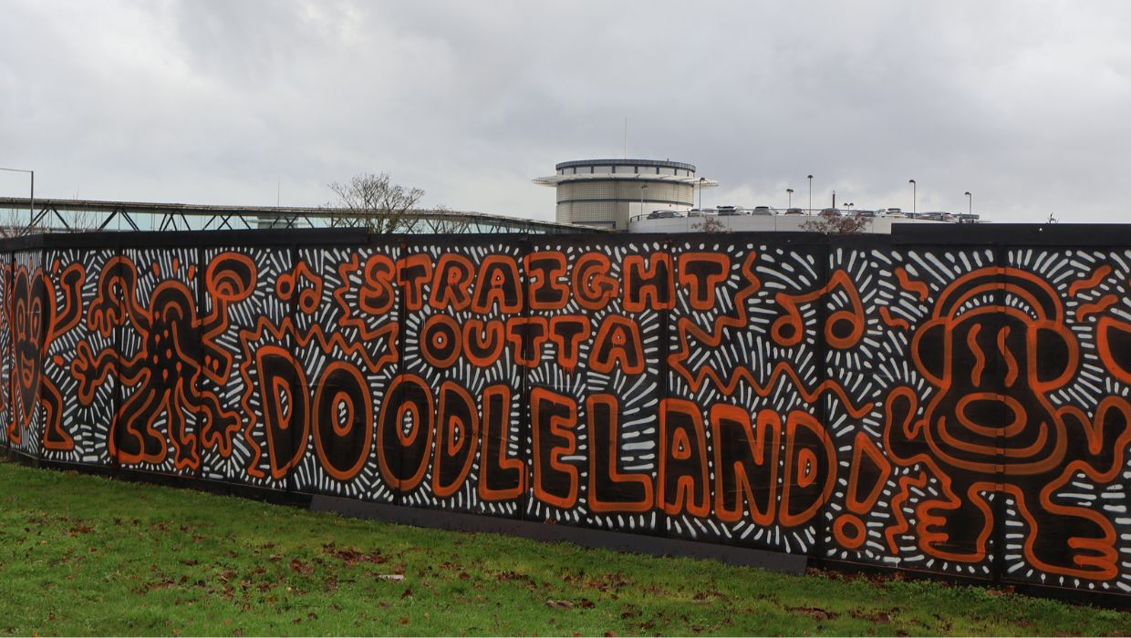 Mr Doodle's latest work in Ashford