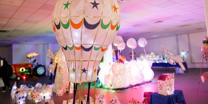 Lanterns in a room