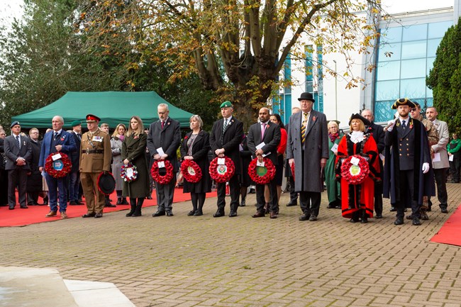 Dignitaries at the Remembrance Service