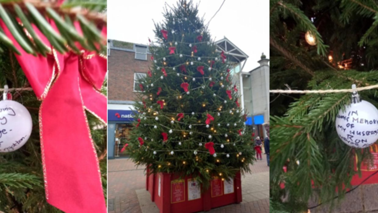 Royal British Legion sponsoring the Ashford Town Centre Christmas tree