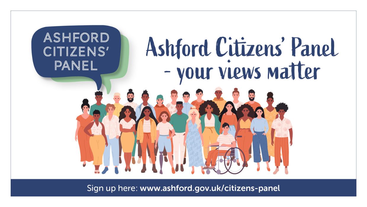 Ashford Citizens' Panel launched with the text 'Your Views Matter' tile