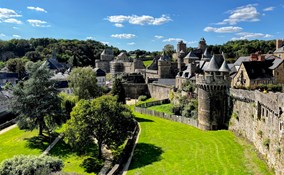 Fougeres Castle taken from public gardens