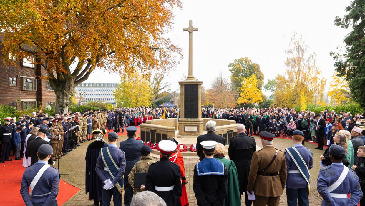 Attendees at Ashford's Remembrance Service, 2022 tile
