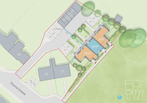 Plans of the proposed development at Thorne Estate