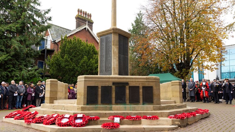 Ashford's Remembrance service in 2023