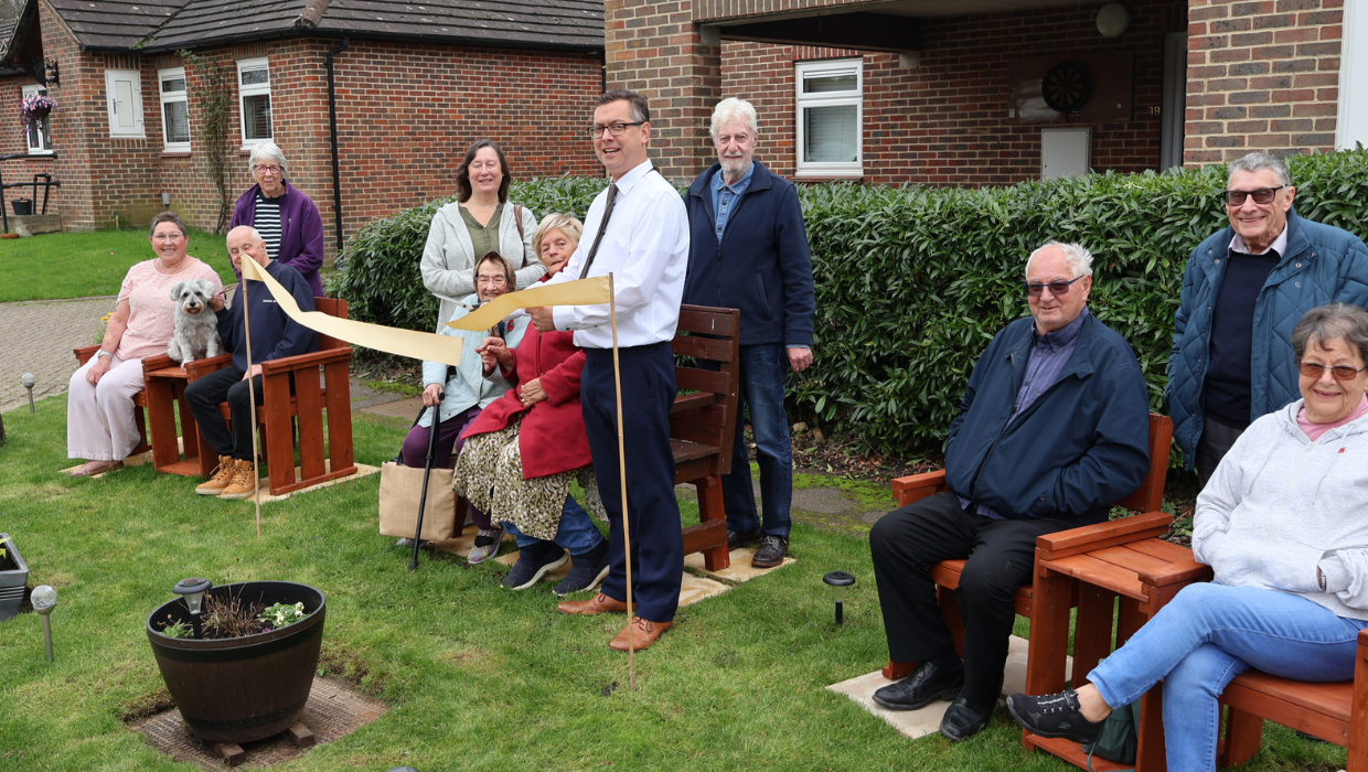 Cllr Bill Barrett at Askes Court