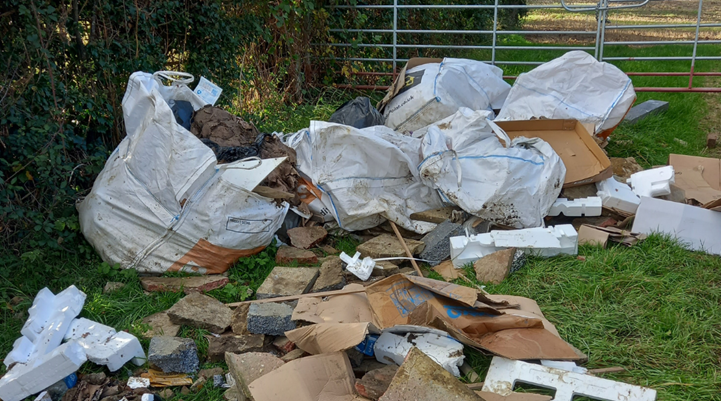 Fly-tipping in Hamstreet