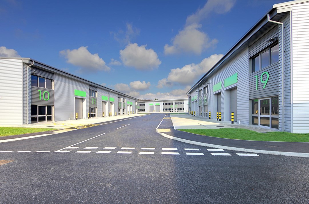A picture showing units at Carlton Road Business Park