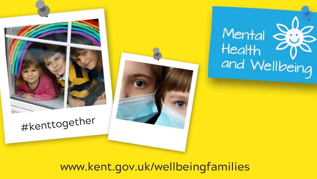 Kent Together Mental Health and Wellbeing support poster