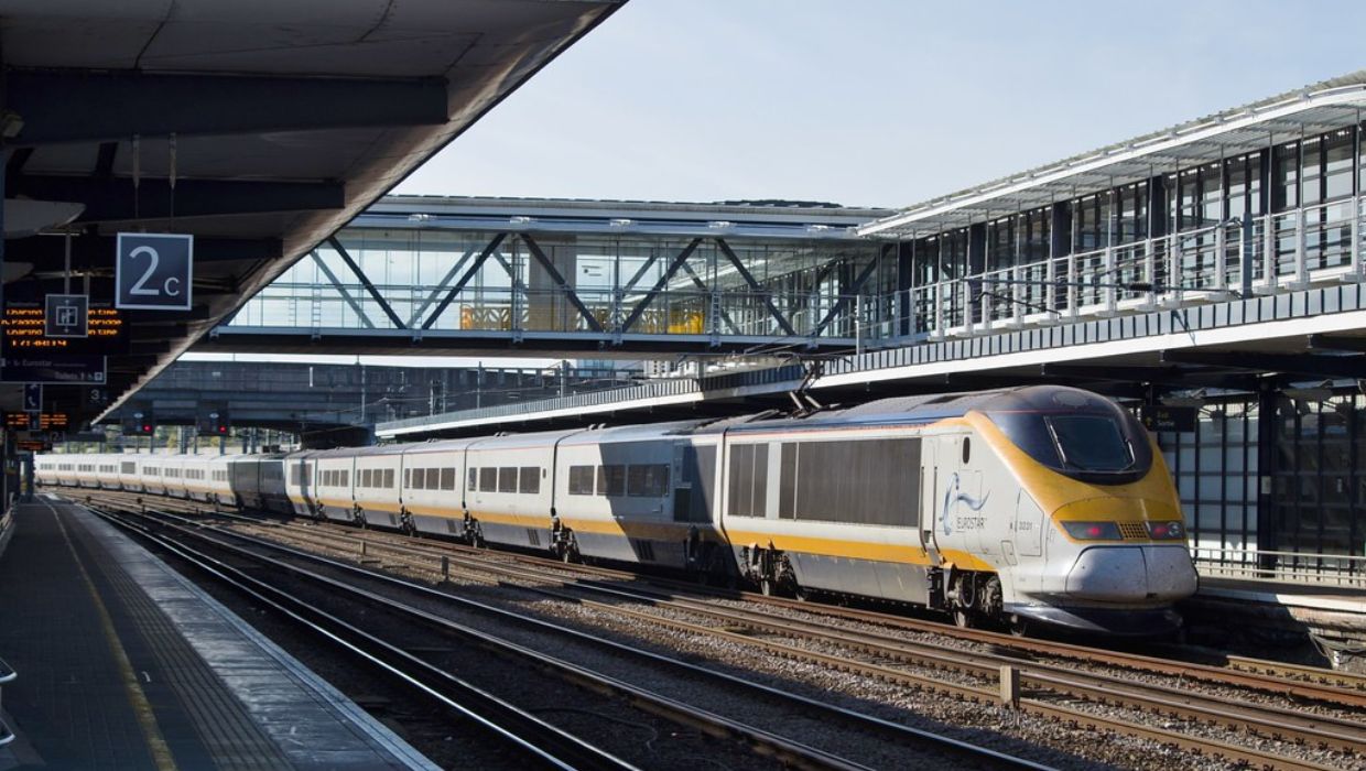 The Eurostar at Ashford International Station